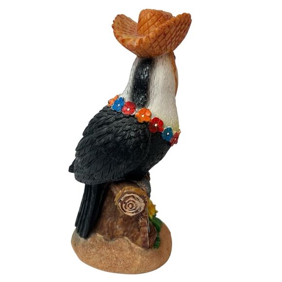 Parrot Island Time Statue 8” - Picture 2 of 5